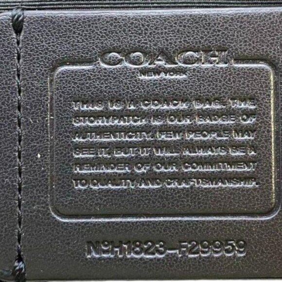 Coach Signature Zip-Top Hobo Bag – Black & Gray Monogram Canvas - Picture 8 of 14